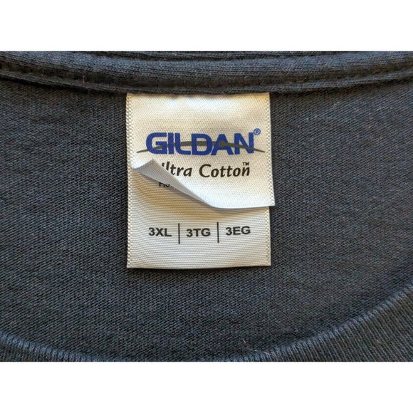 GILDAN Ultra Cotton John Force Racing Black silver short sleeve‎ T-Shirt 3XL - Picture 5 of 6